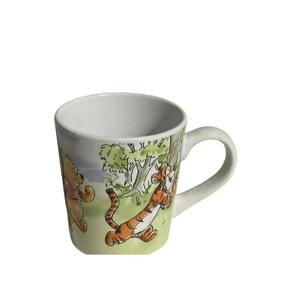 DISNEY Winnie the Pooh Eeyore Piglet Tigger Follow the Leader Mug